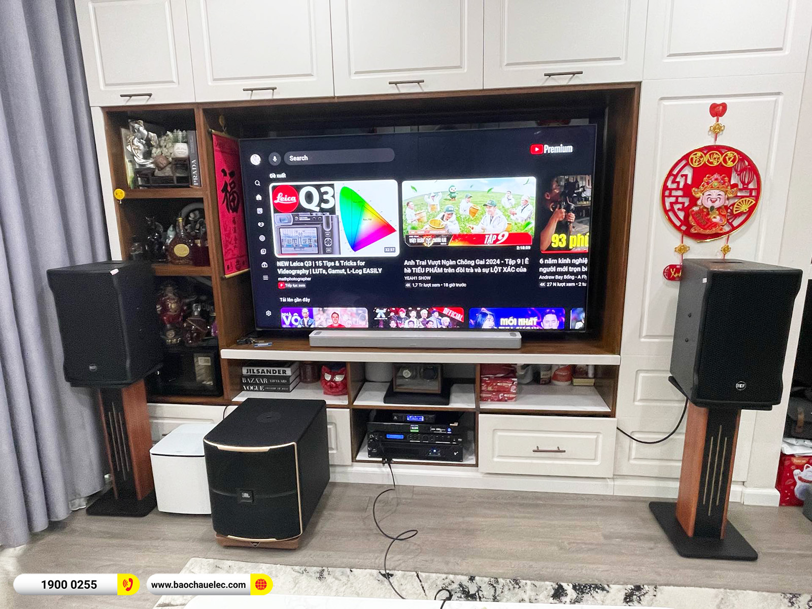 Lắp đặt dàn karaoke RCF gần 100tr cho anh Mạnh tại Hà Nội