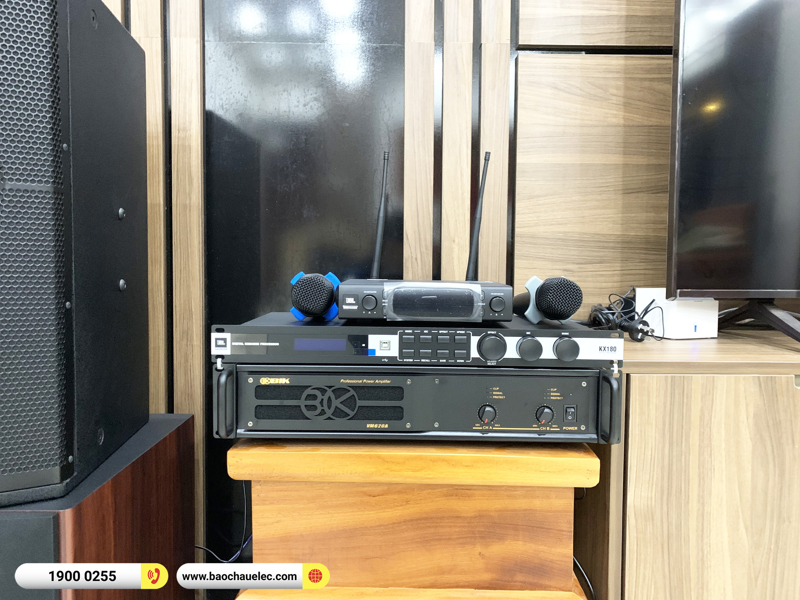 Lắp đặt dàn karaoke JBL hơn 59tr cho anh Minh tại Phú Thọ (JBL XS12, VM620A, KX180A, JBL A120P, JBL VM300)