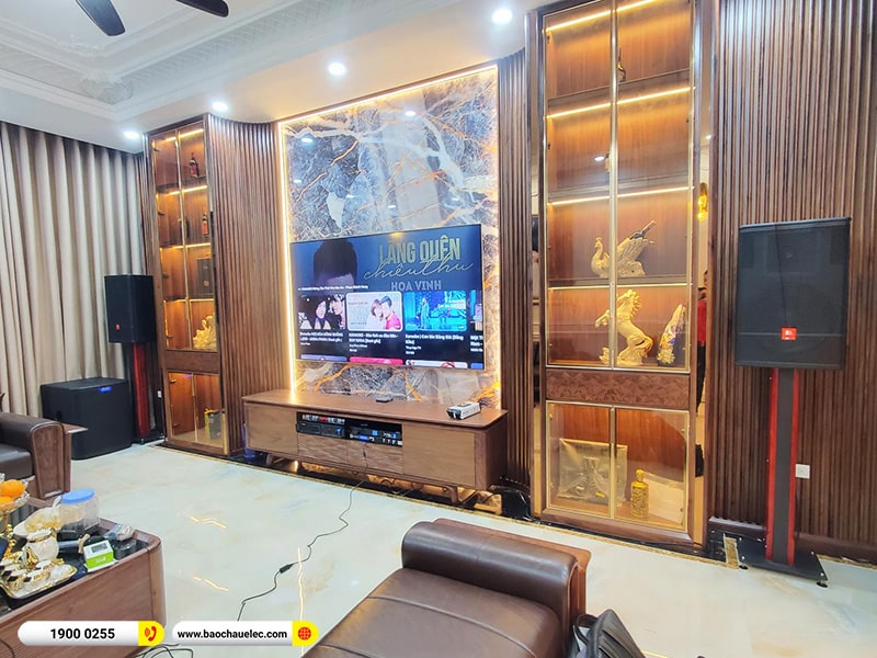 Lắp đặt dàn karaoke JBL hơn 80tr cho anh Nam tại Hà Nội (JBL CV1570, VM1020A, KX180A, TS18S, S290D,…)