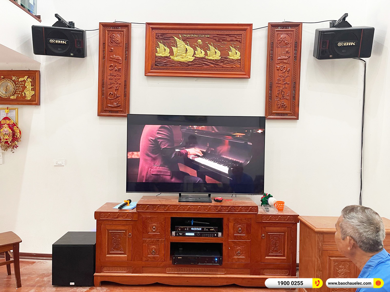 Lắp đặt dàn karaoke BIK hơn 26tr cho anh Sáng tại Hà Nội