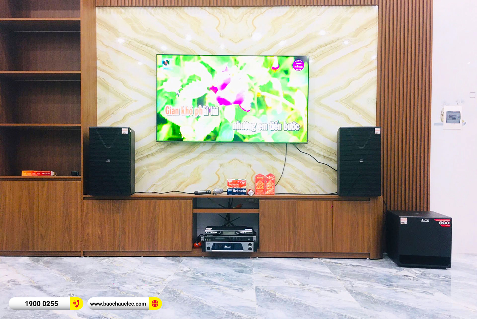 Lắp đặt dàn karaoke Alto hơn 43tr cho anh Tài tại Bắc Ninh