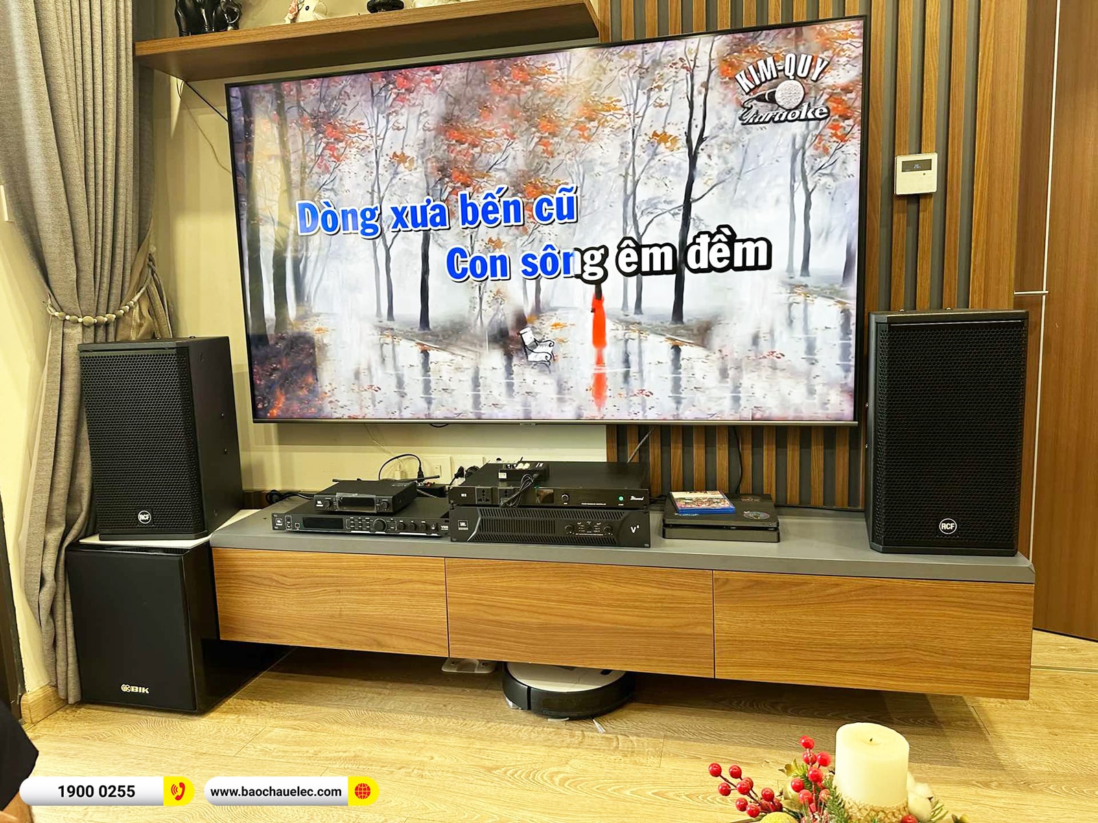 Lắp đặt dàn karaoke RCF hơn 72tr cho anh Tân tại Hà Nội