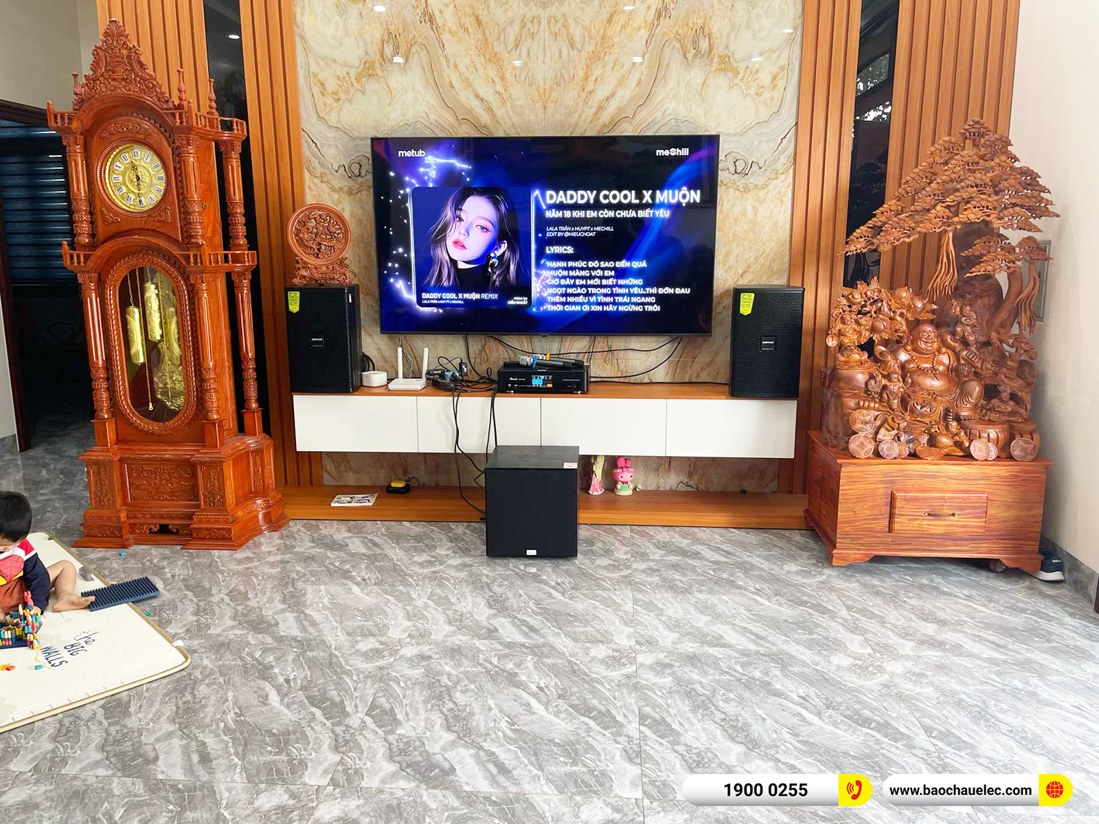 Lắp đặt dàn karaoke Domus hơn 22tr cho anh Thắng tại Hà Nội