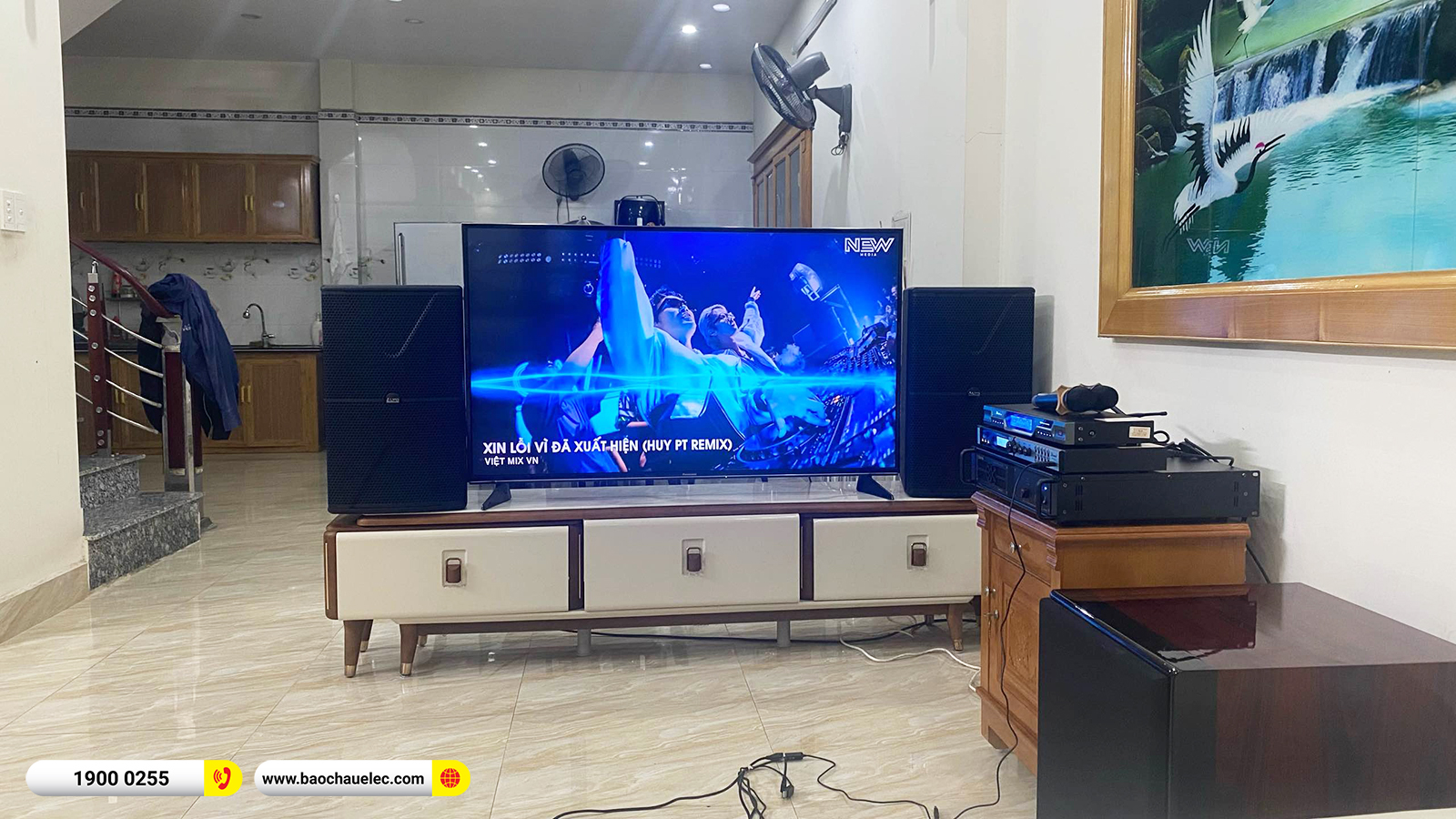 Lắp đặt dàn karaoke Alto hơn 36tr cho anh Thăng tại Hải Phòng