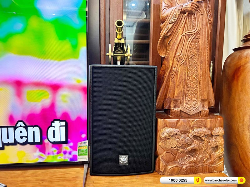 Lắp đặt dàn karaoke RCF hơn 138tr cho anh Thắng tại Thái Bình (RCF C3110-126, IPS 2.5K, K9900II Luxury, 702AS II,…) 