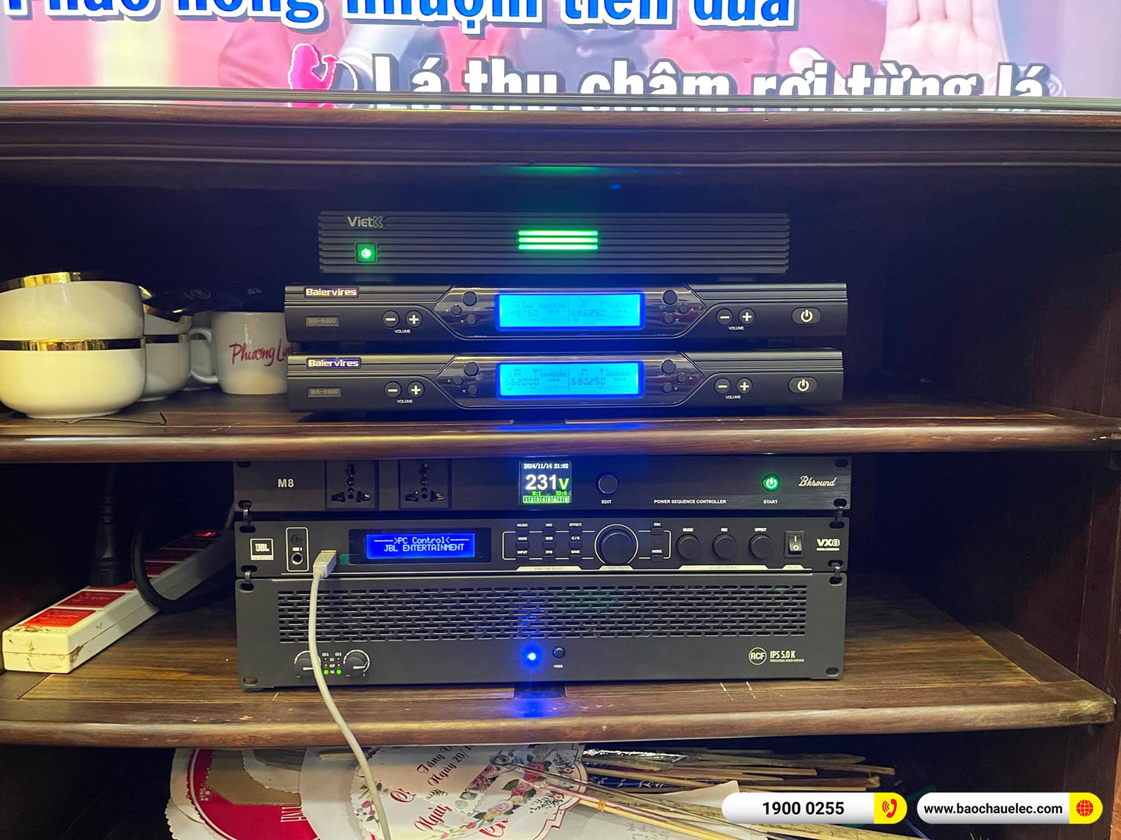 Lắp đặt dàn karaoke RCF hơn 205tr cho anh Thanh tại Hà Nội 