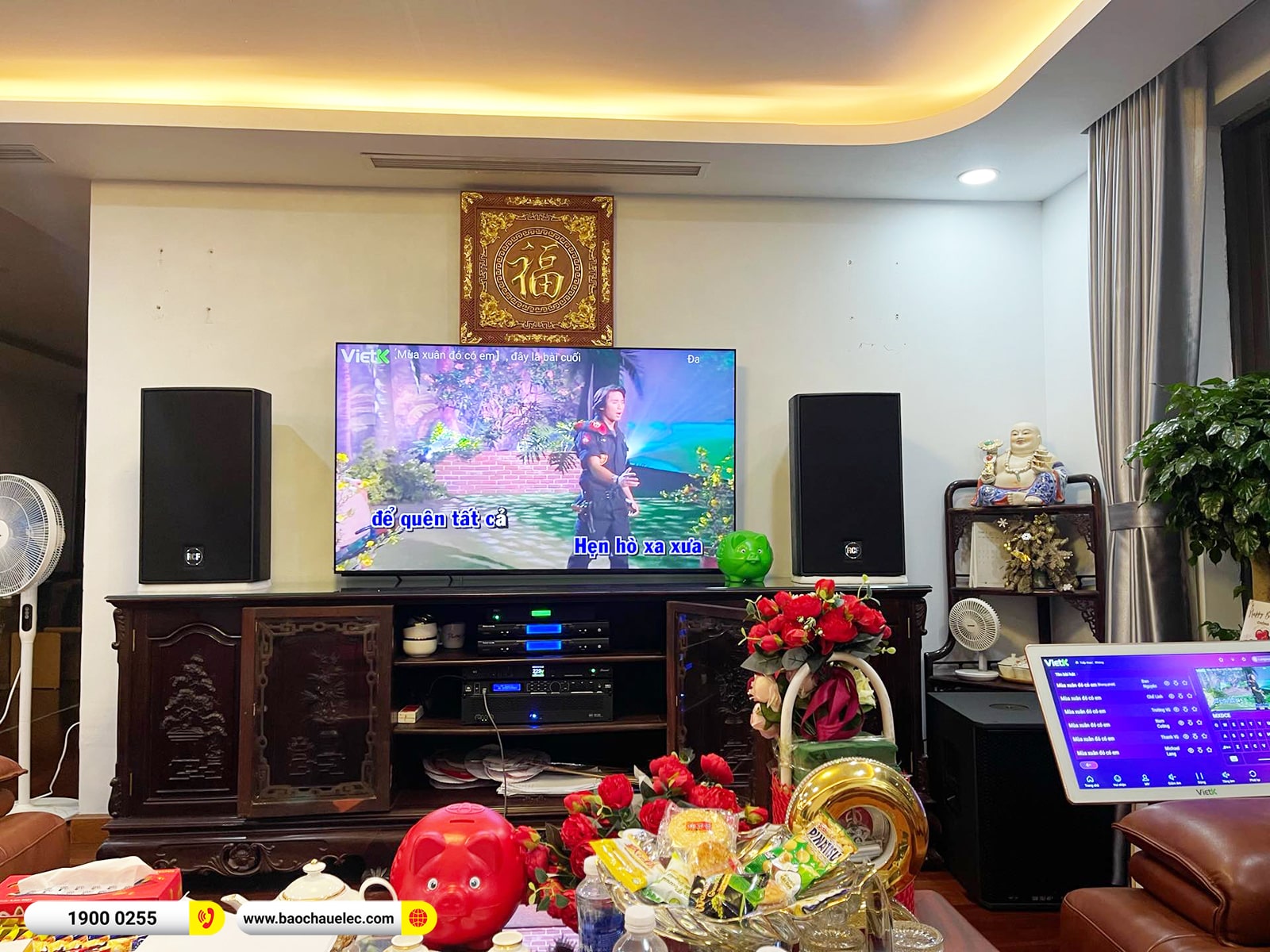 Lắp đặt dàn karaoke RCF hơn 205tr cho anh Thanh tại Hà Nội 