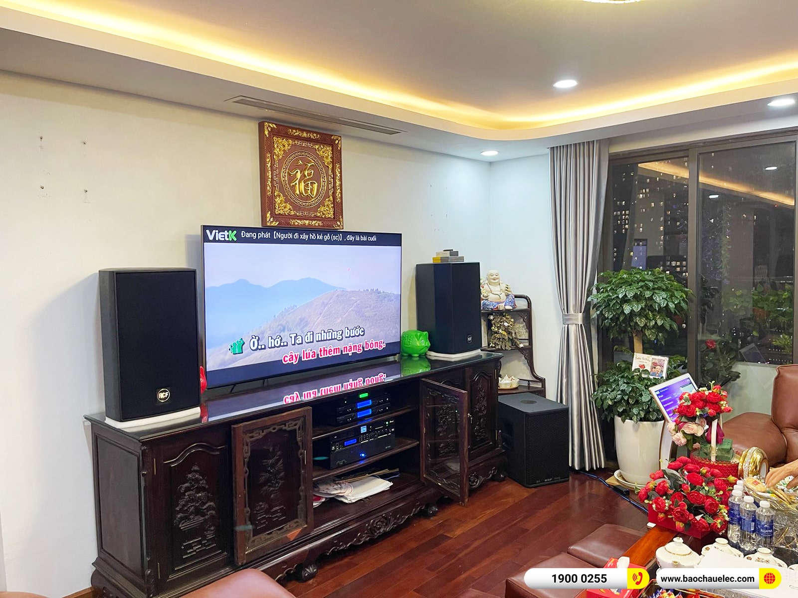 Lắp đặt dàn karaoke RCF hơn 205tr cho anh Thanh tại Hà Nội 