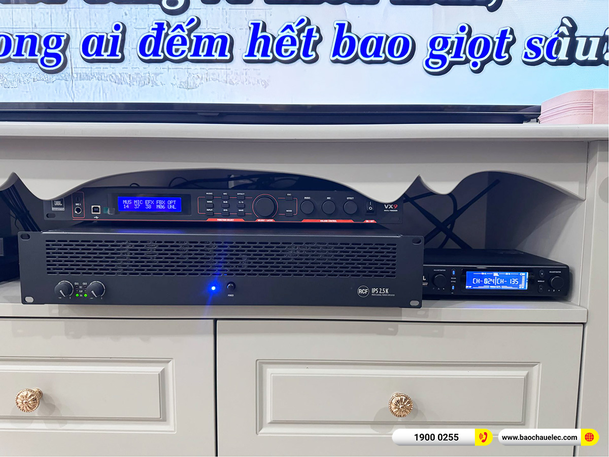 Lắp đặt dàn karaoke RCF hơn 116tr cho anh Thao tại Hà Nội 