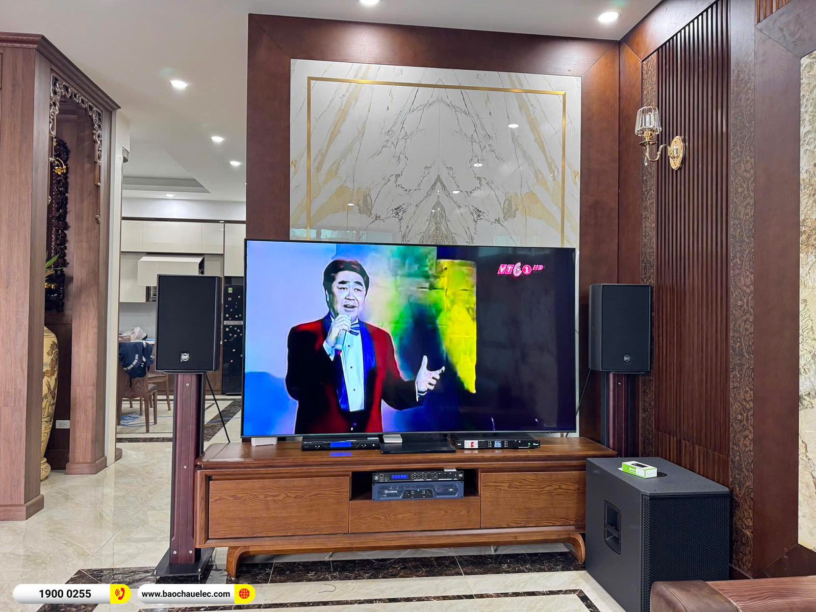 Lắp đặt dàn karaoke RCF gần 132tr cho anh Thịnh tại Hà Nội