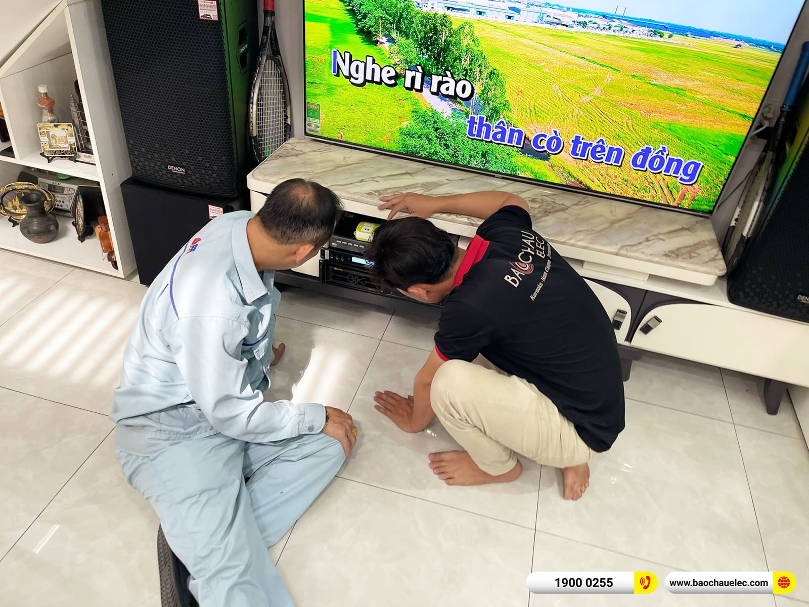 Lắp đặt dàn karaoke Denon gần 35tr cho anh Thới tại Đồng Nai 