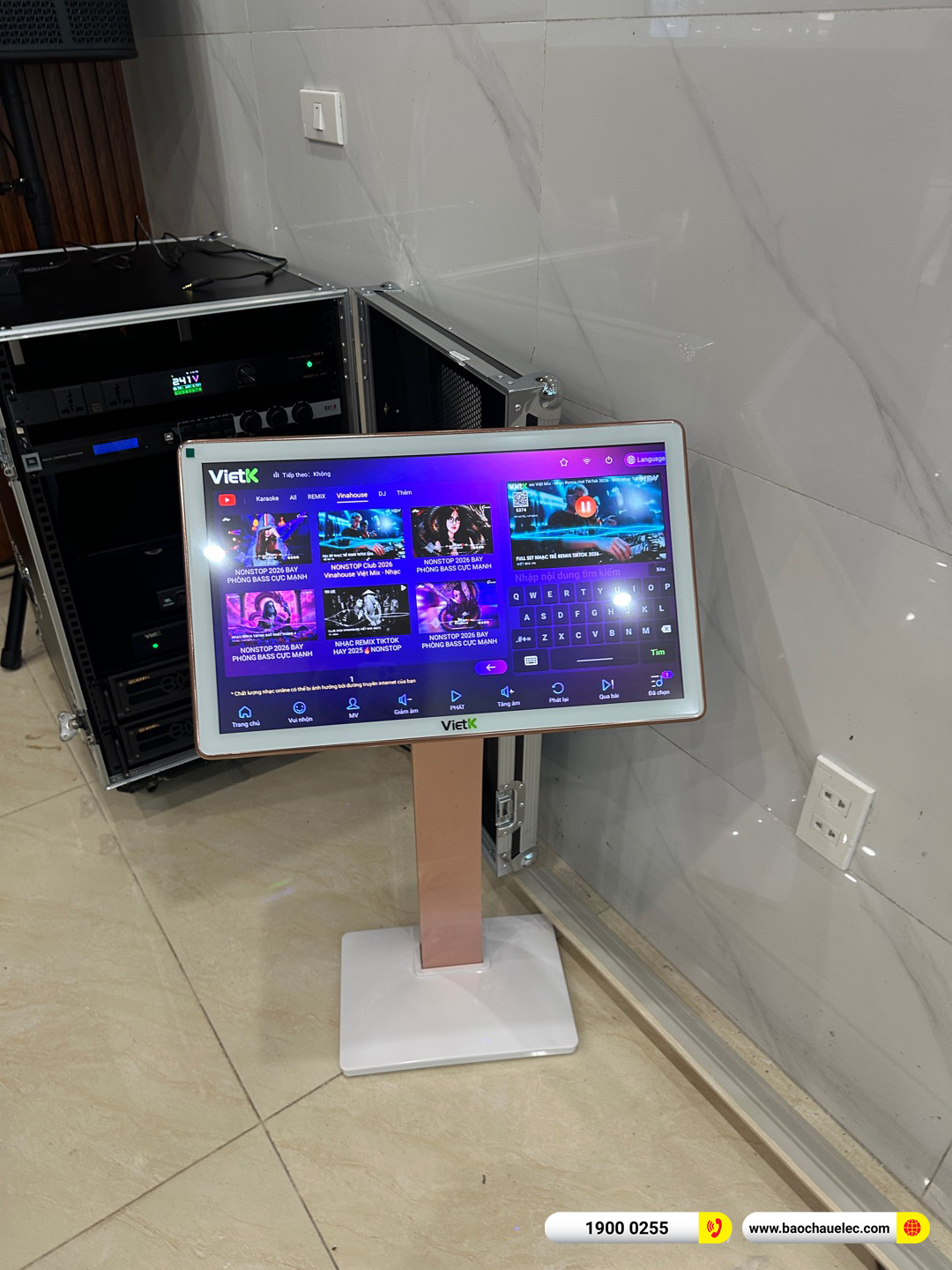 Lắp đặt d&agrave;n karaoke BIK hơn 90tr cho anh Thưởng tại Ph&uacute; Thọ 