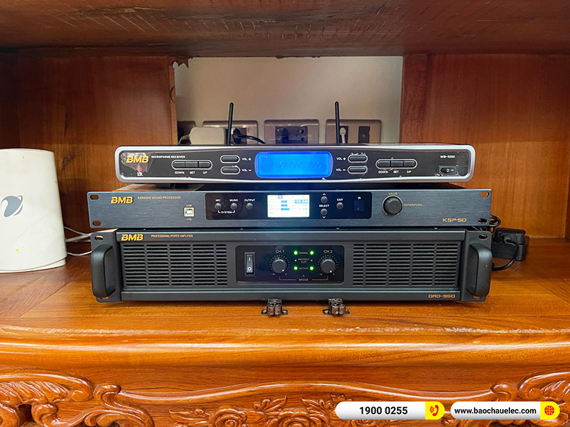 Lắp đặt dàn karaoke BMB hơn 86tr cho anh Thụy tại Hà Nội (BMB 1212SE, DAD 950, KSP-50, TS15S, WB-5000S)