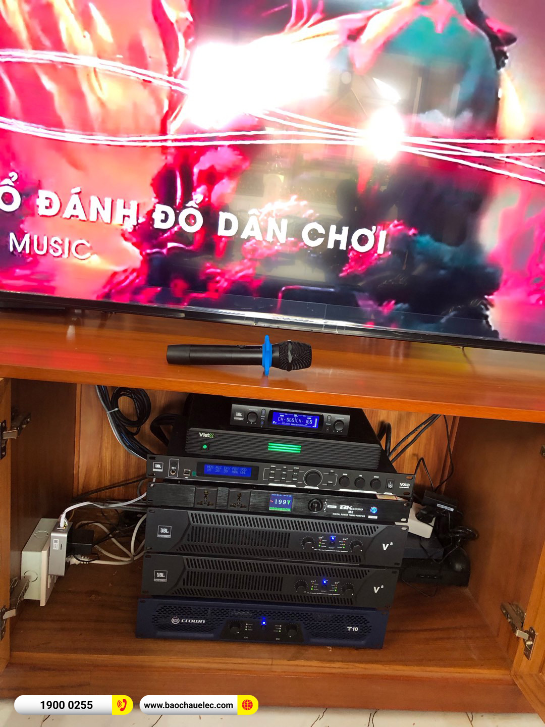 Lắp đặt dàn karaoke RCF gần 267tr cho anh Toàn tại Thái Bình