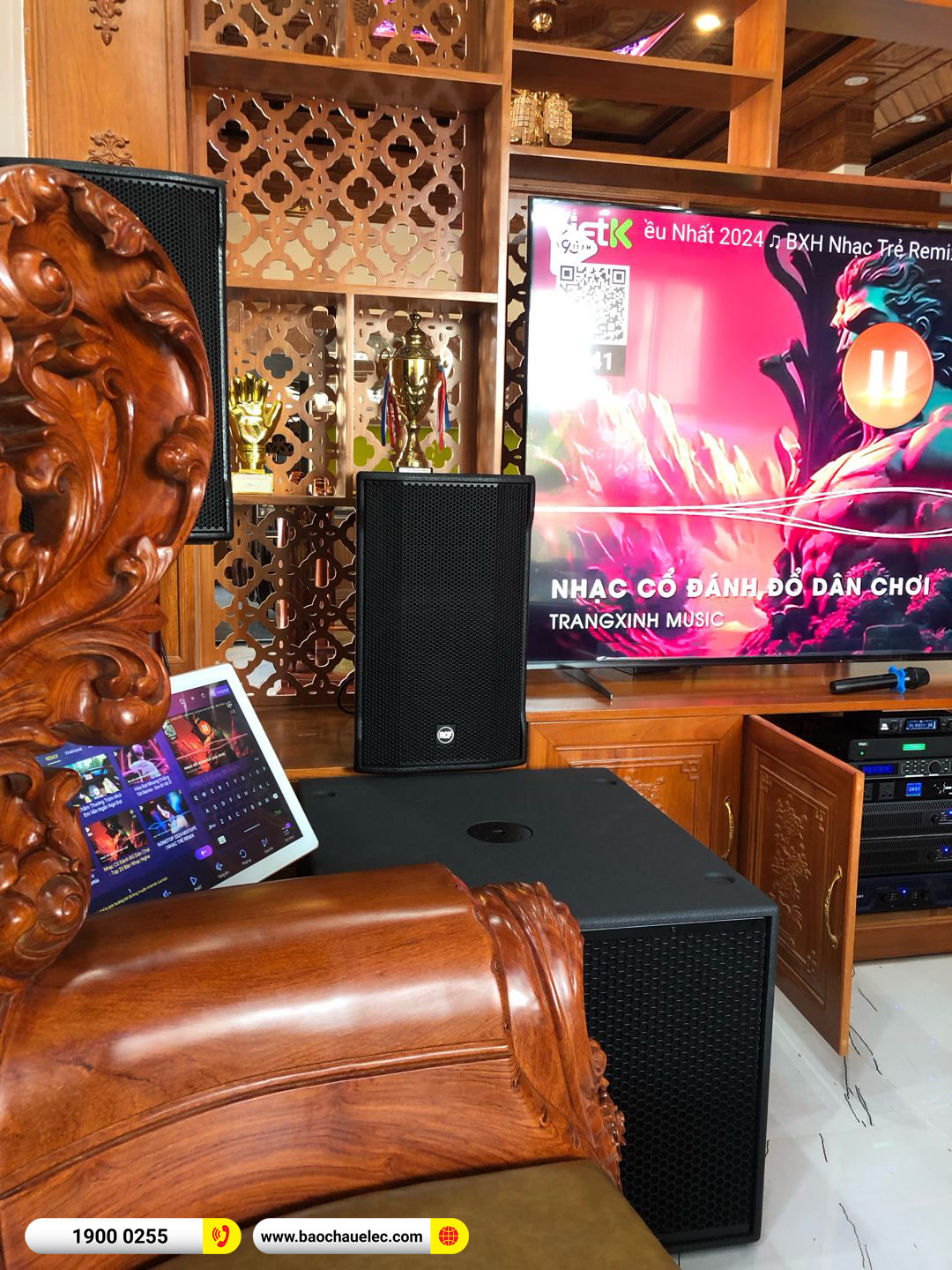 Lắp đặt dàn karaoke RCF gần 267tr cho anh Toàn tại Thái Bình