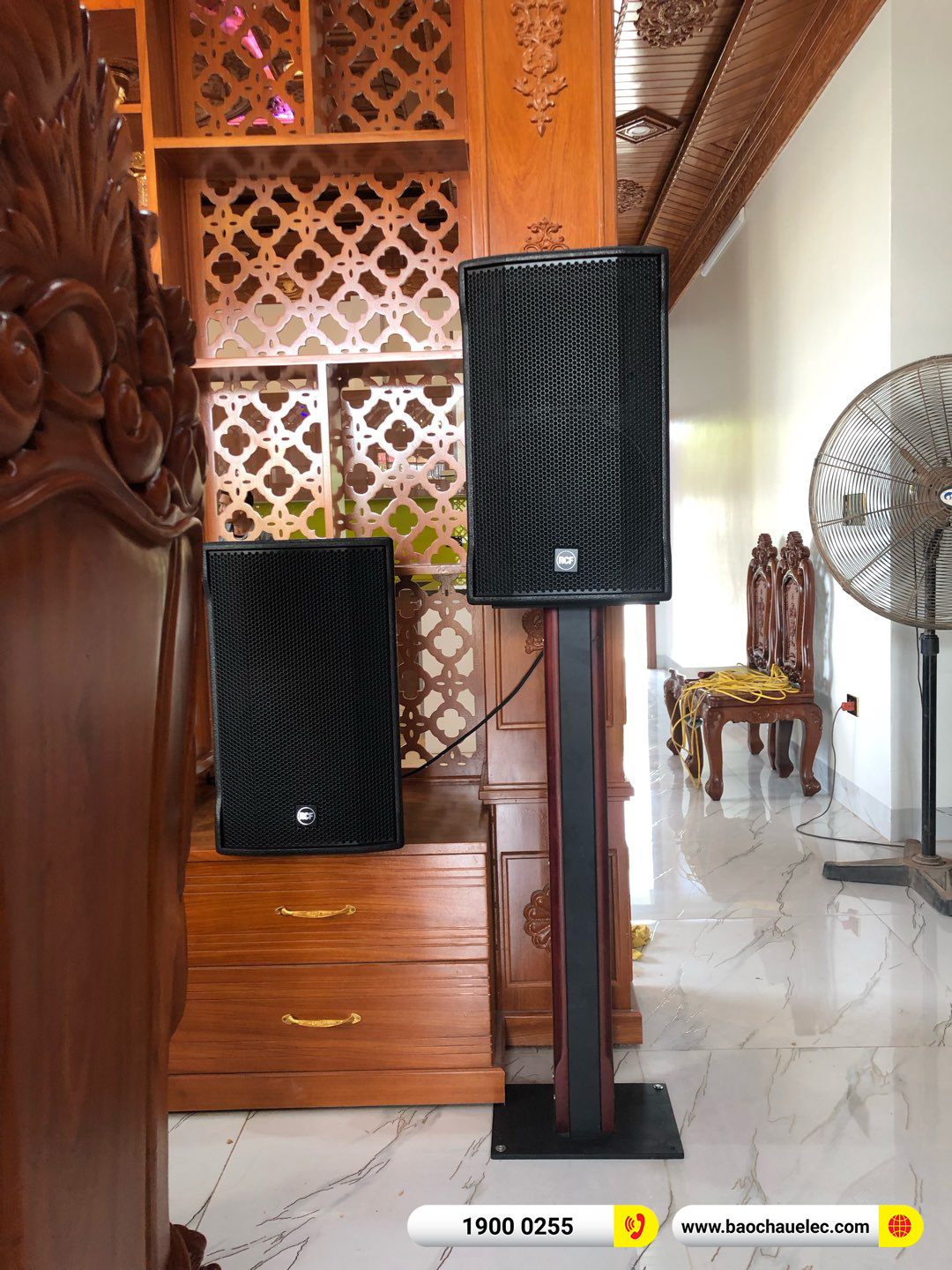 Lắp đặt dàn karaoke RCF gần 267tr cho anh Toàn tại Thái Bình