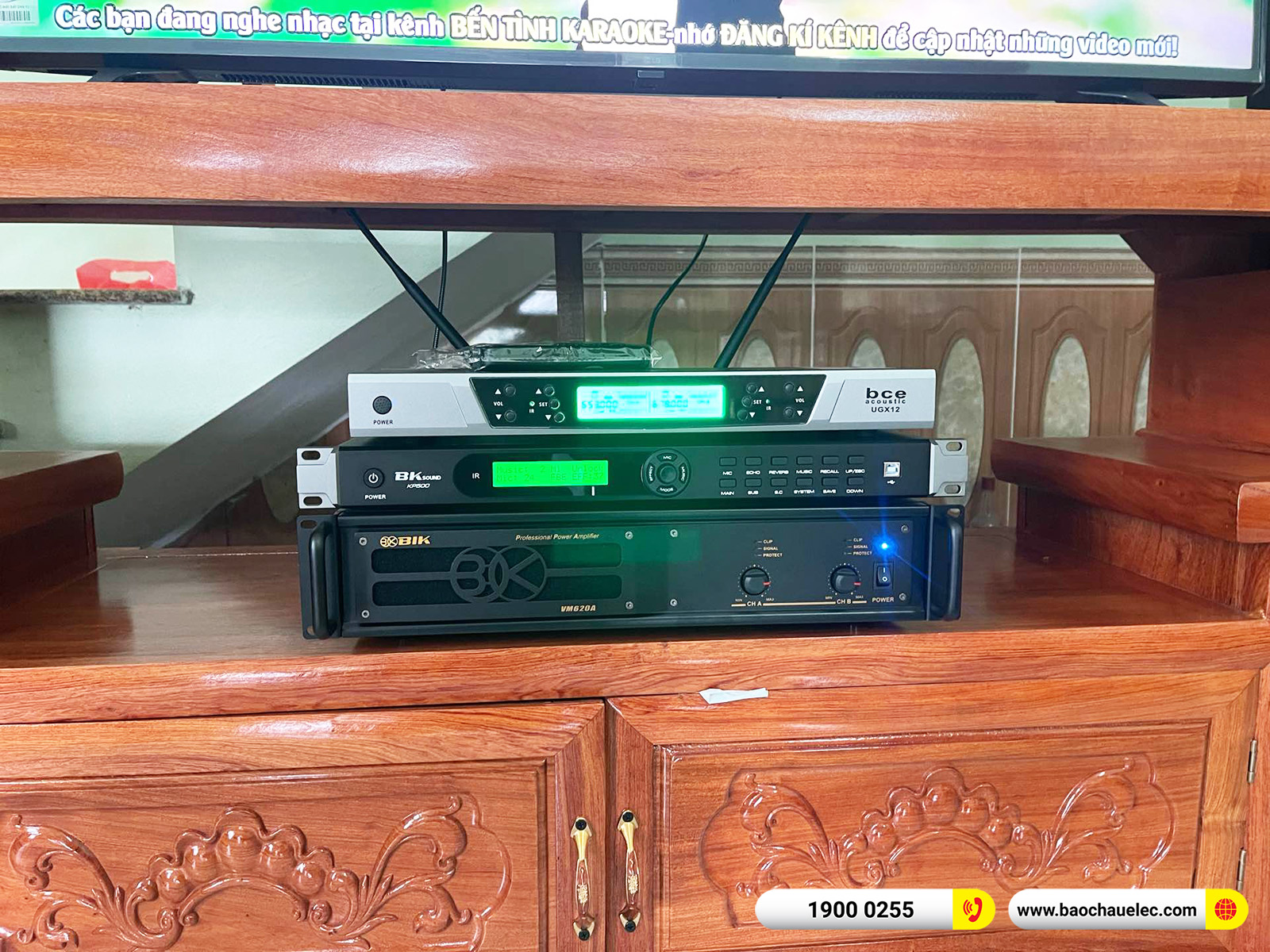 Lắp đặt dàn karaoke Alto gần 36tr cho anh Toàn tại Vĩnh Phúc (Alto AT2000II, VM620A, KP500, SW715, UGX12) 