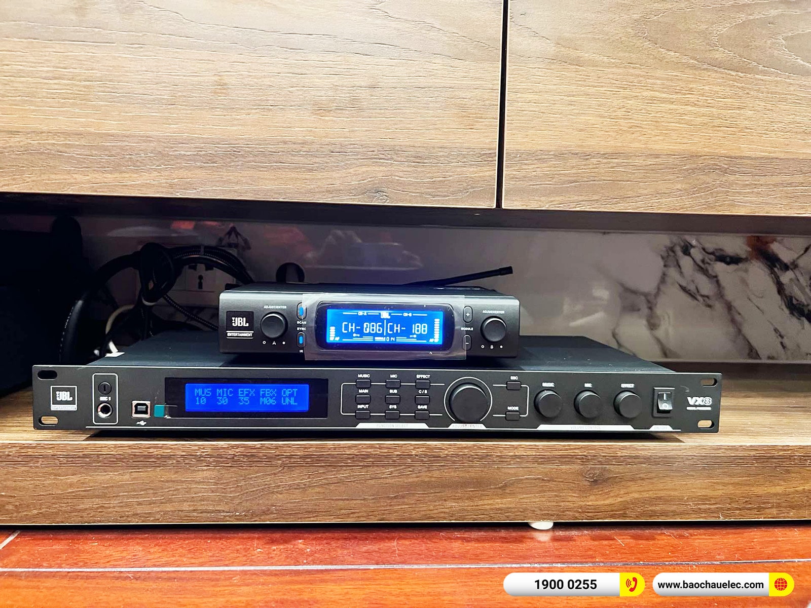 Lắp đặt dàn karaoke JBL hơn 73tr cho anh Trung tại Hà Nội (JBL KP4010 G2, JBL V6, JBL VX8, A120P, VM300,…) 