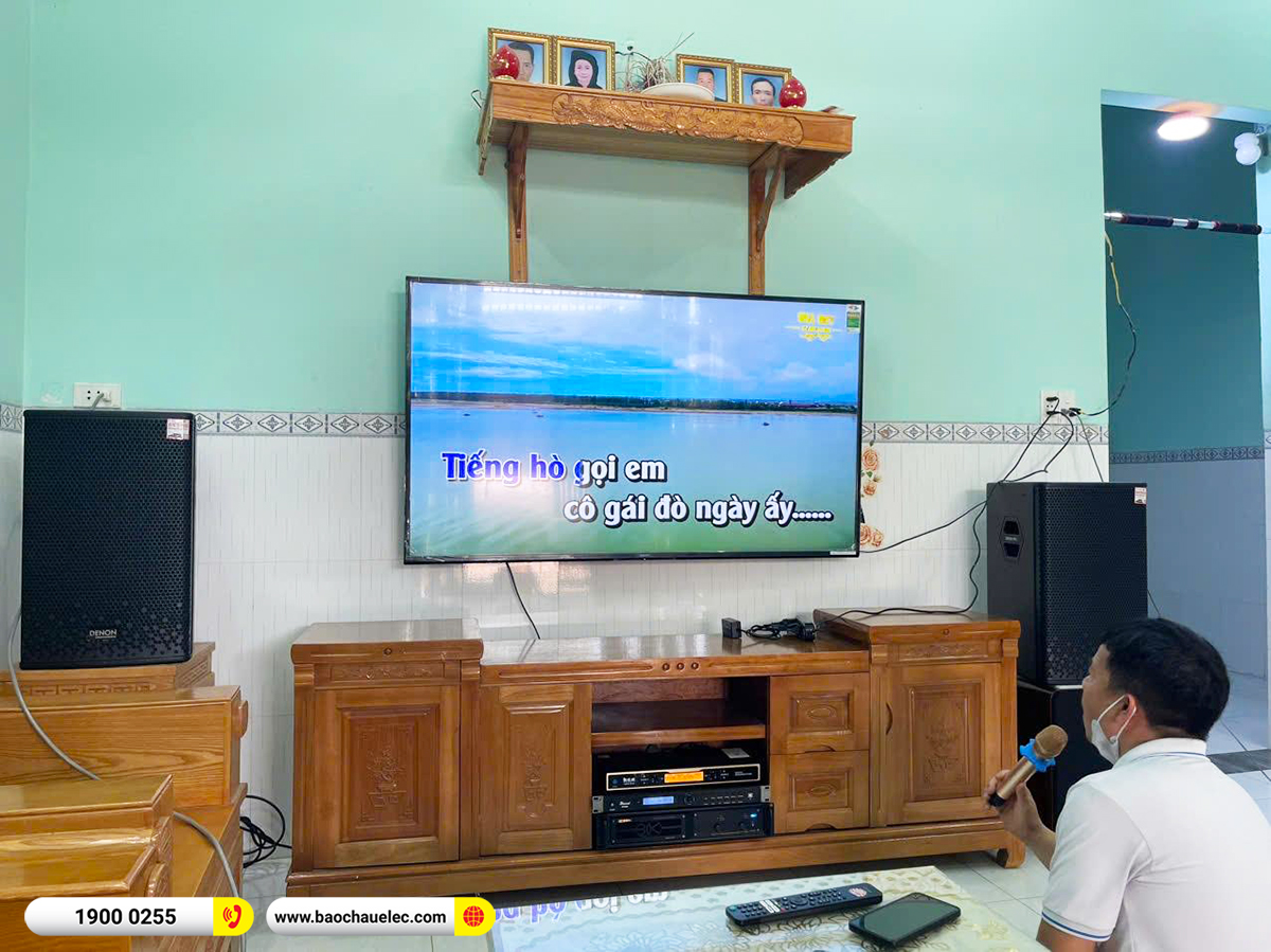 Lắp đặt dàn karaoke Denon hơn 36tr cho anh Trung tại Vũng Tàu 