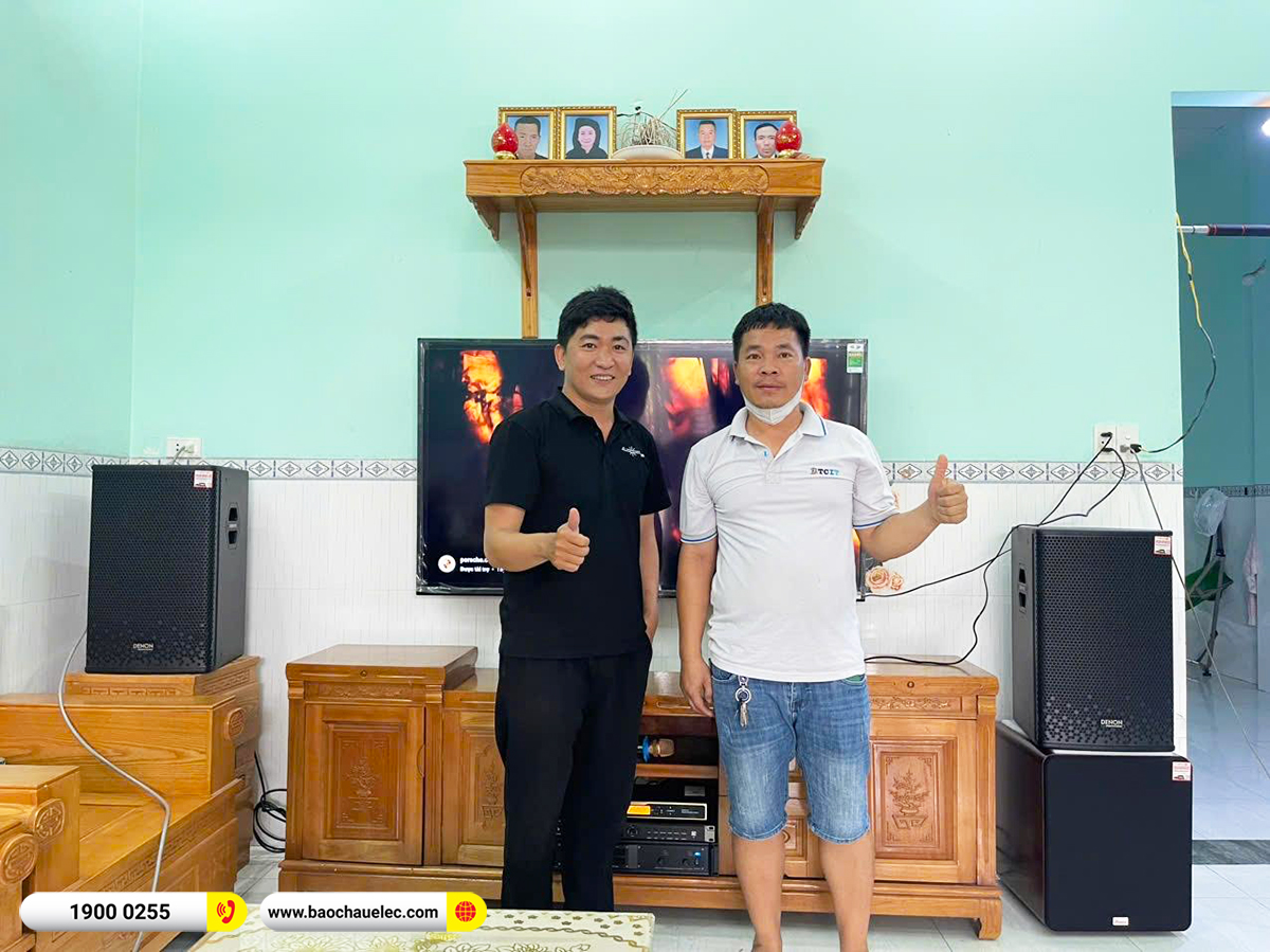 Lắp đặt dàn karaoke Denon hơn 36tr cho anh Trung tại Vũng Tàu 