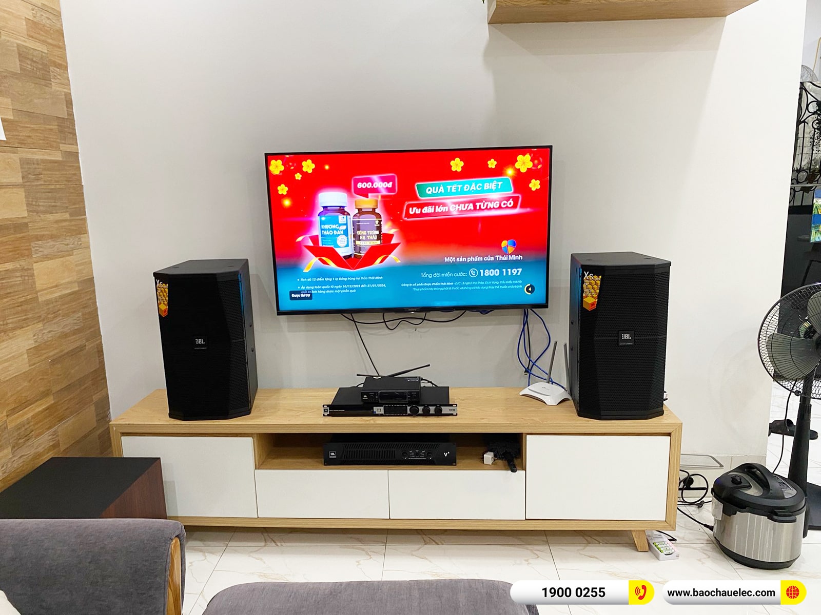 Lắp đặt dàn karaoke JBL hơn 63tr cho anh Tuấn Anh tại Hà Nội (JBL XS10, JBL V6, KX180A, A120P, JBL VM300)