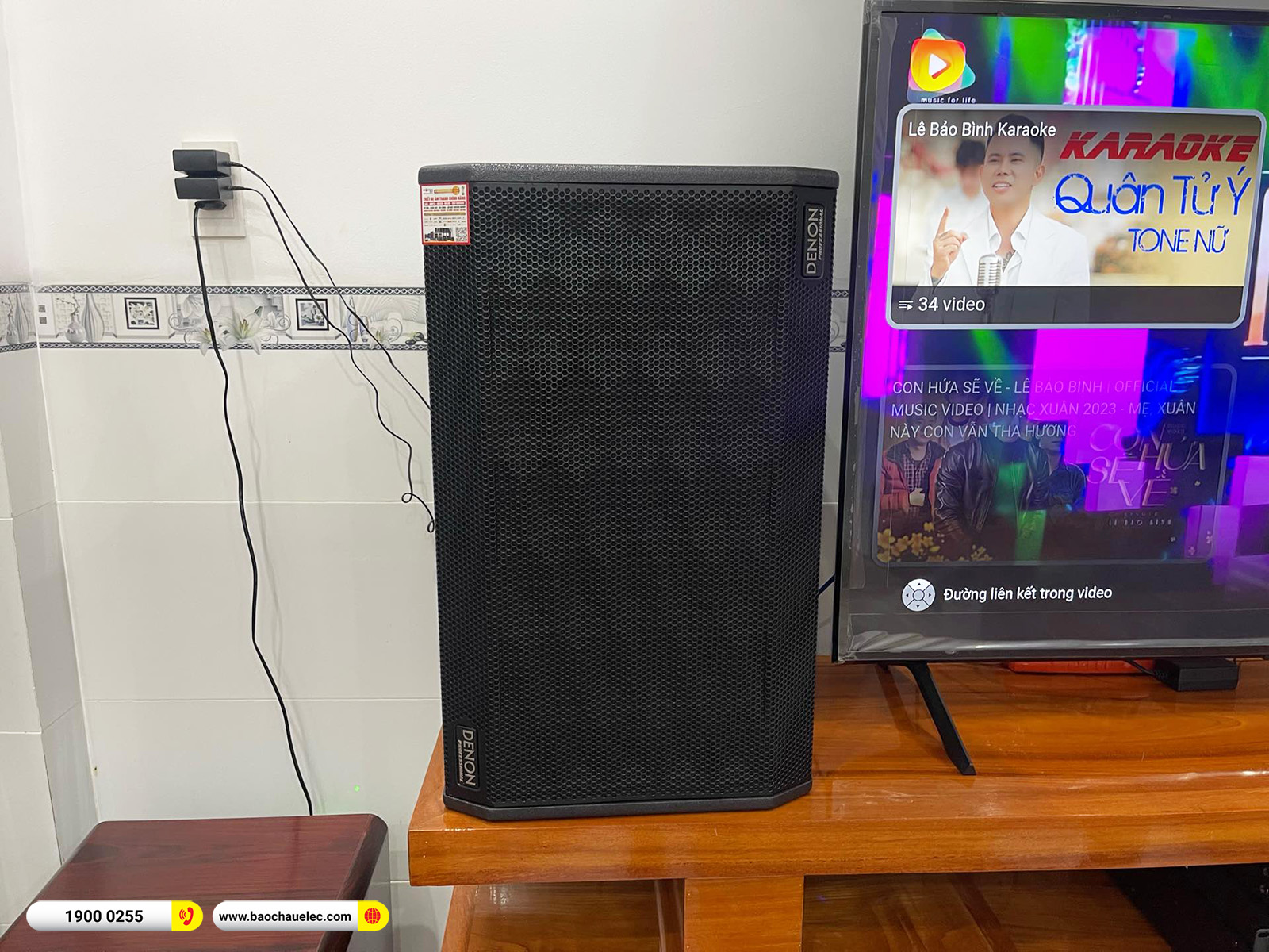 Lắp đặt dàn karaoke Denon hơn 37tr cho anh Tuân tại Đồng Nai 