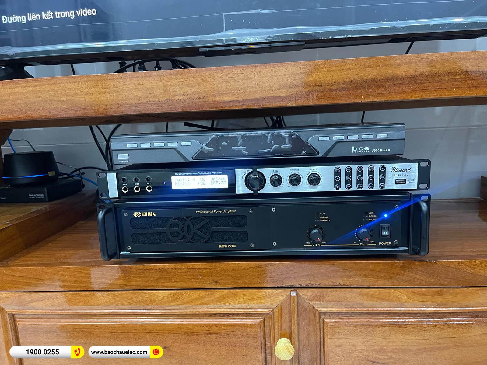 Lắp đặt dàn karaoke Denon hơn 37tr cho anh Tuân tại Đồng Nai 