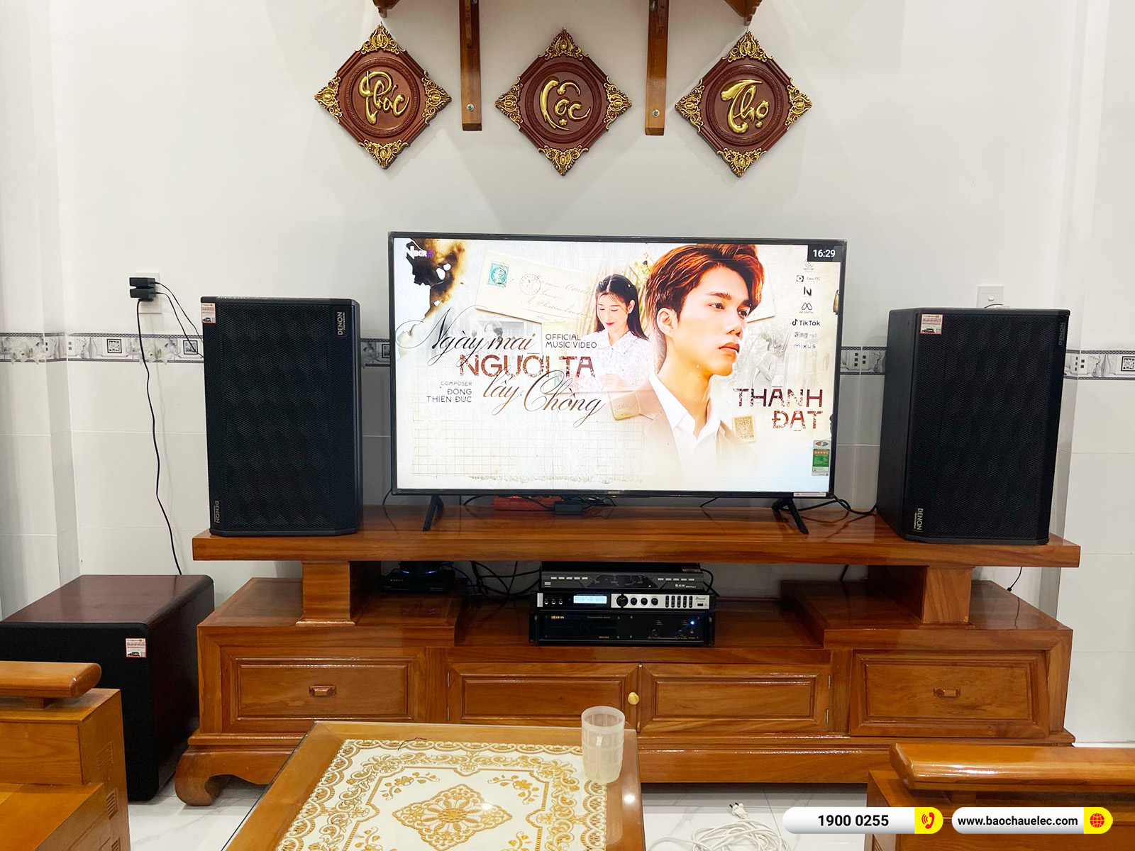 Lắp đặt dàn karaoke Denon hơn 37tr cho anh Tuân tại Đồng Nai 