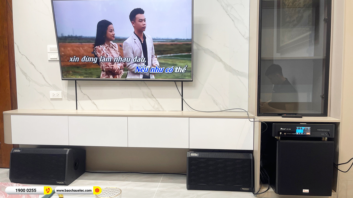 Lắp đặt dàn karaoke Denon hơn 28tr cho anh Tùng tại Hà Nội 