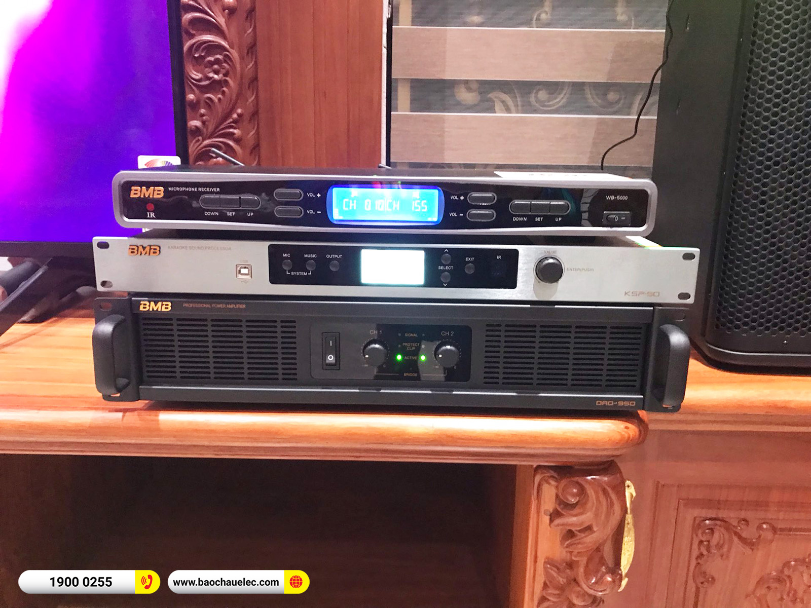 Lắp đặt dàn karaoke BMB hơn 85tr cho anh Tường tại Nam Định (BMB 1212SE, KSP50, DAD950, TS15S, WB5000S)