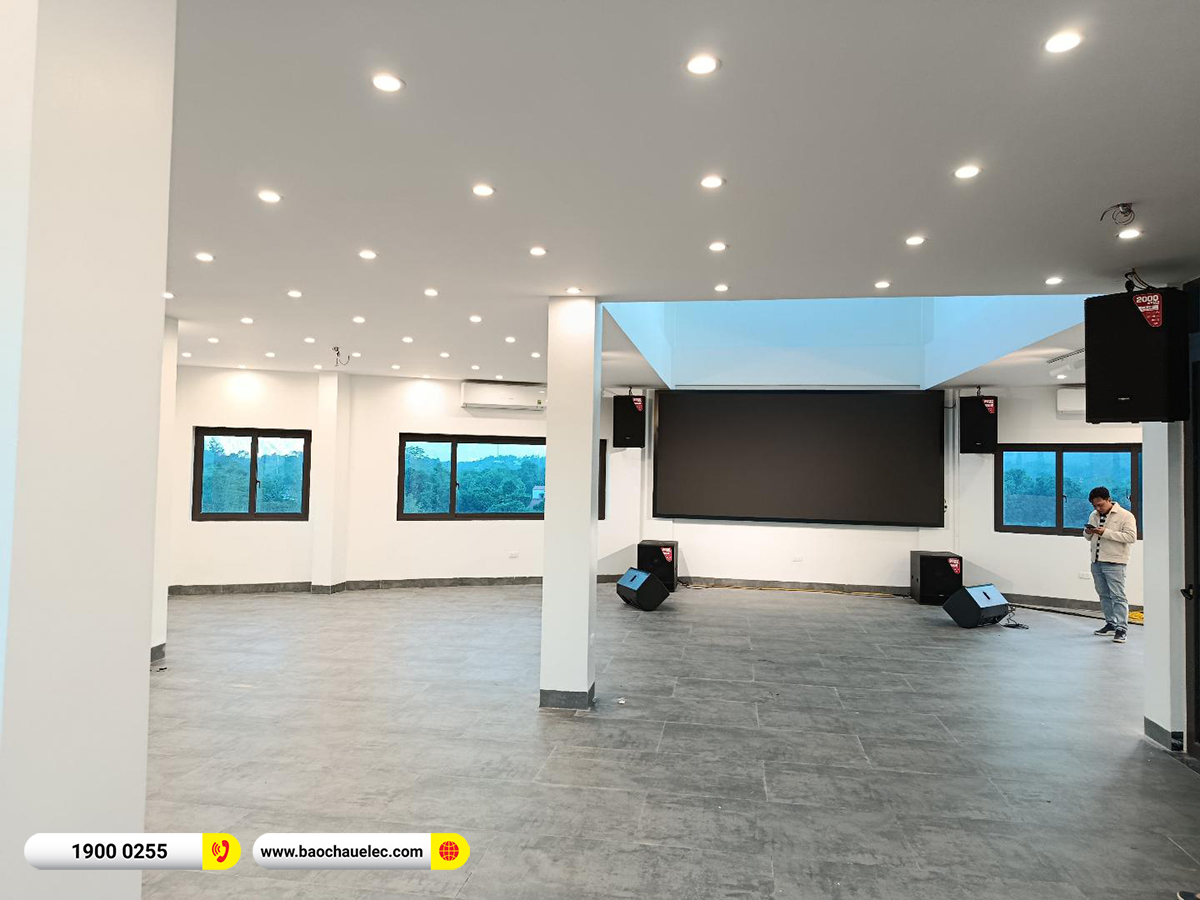 Lắp đặt dàn âm thanh Audiocenter hơn 200tr cho anh Đăng tại Hòa Bình 