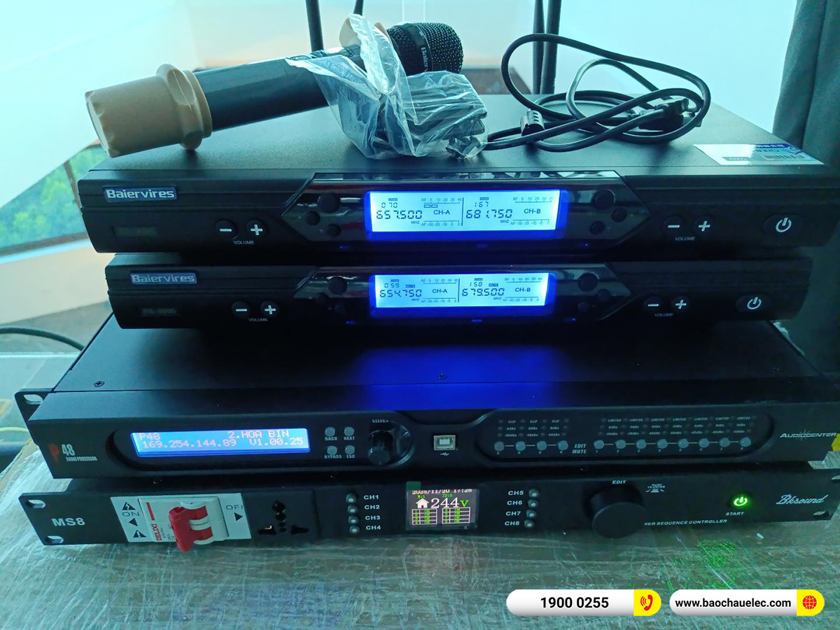 Lắp đặt dàn âm thanh Audiocenter hơn 200tr cho anh Đăng tại Hòa Bình 