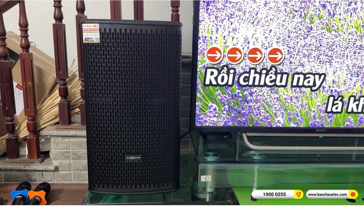 Lắp đặt dàn karaoke Audiocenter cho anh Hinh tại Hà Nội