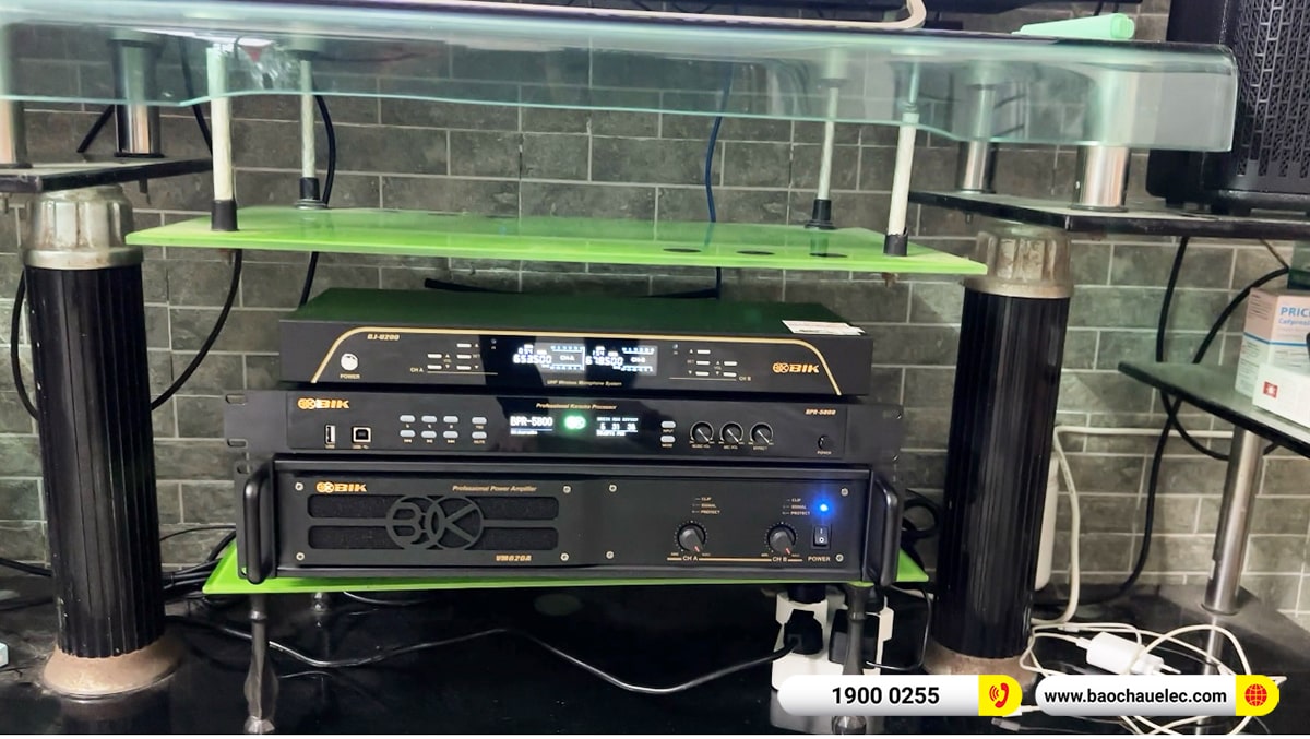 Lắp đặt dàn karaoke Audiocenter cho anh Hinh tại Hà Nội
