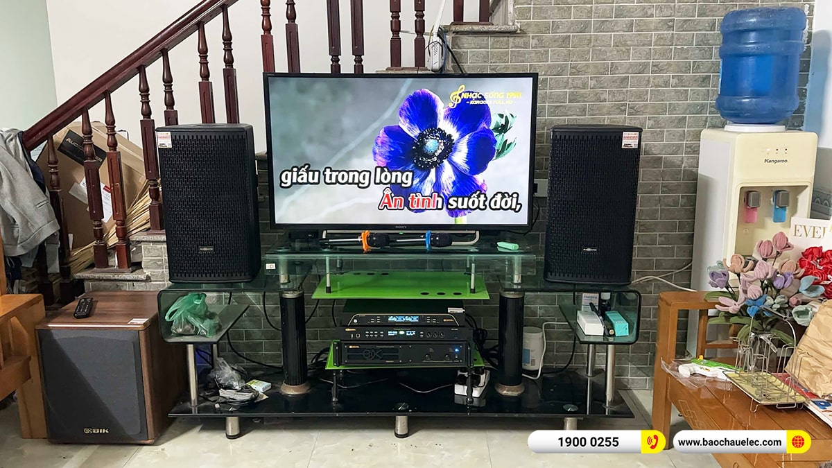 Lắp đặt dàn karaoke Audiocenter cho anh Hinh tại Hà Nội