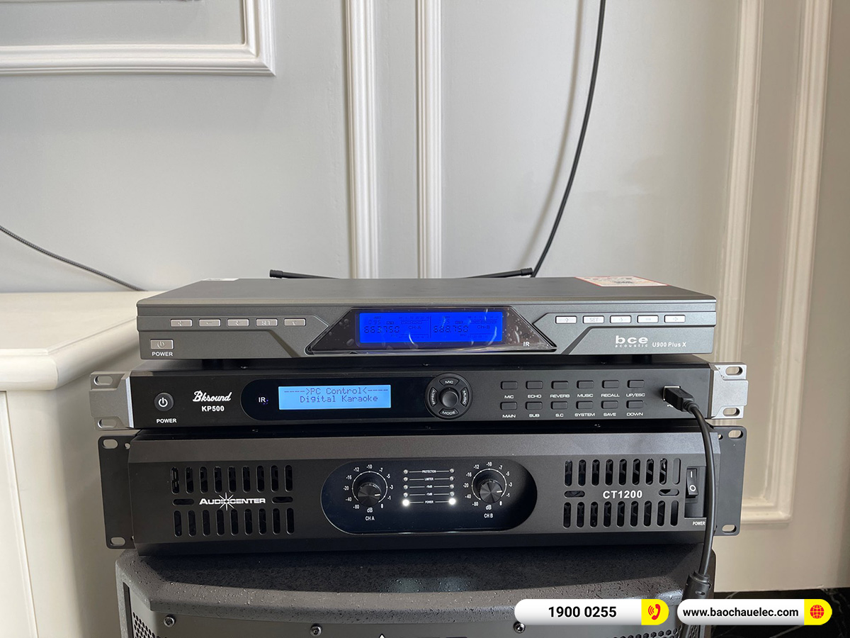 Lắp đặt dàn karaoke Audiocenter cho anh Quốc tại Hà Nội