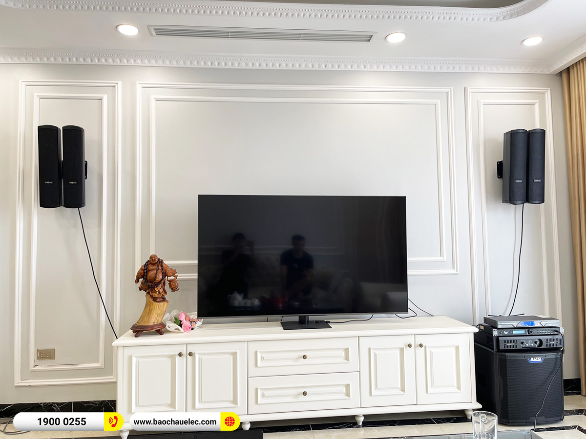Lắp đặt dàn karaoke Audiocenter cho anh Quốc tại Hà Nội