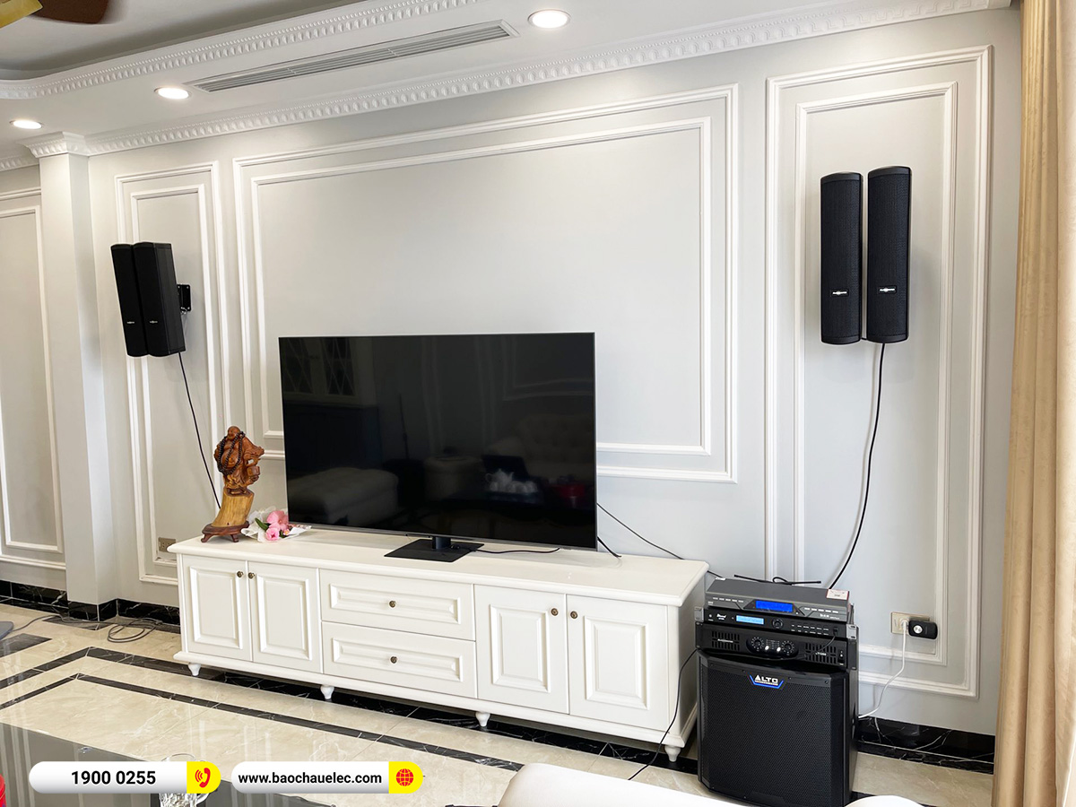 Lắp đặt dàn karaoke Audiocenter cho anh Quốc tại Hà Nội