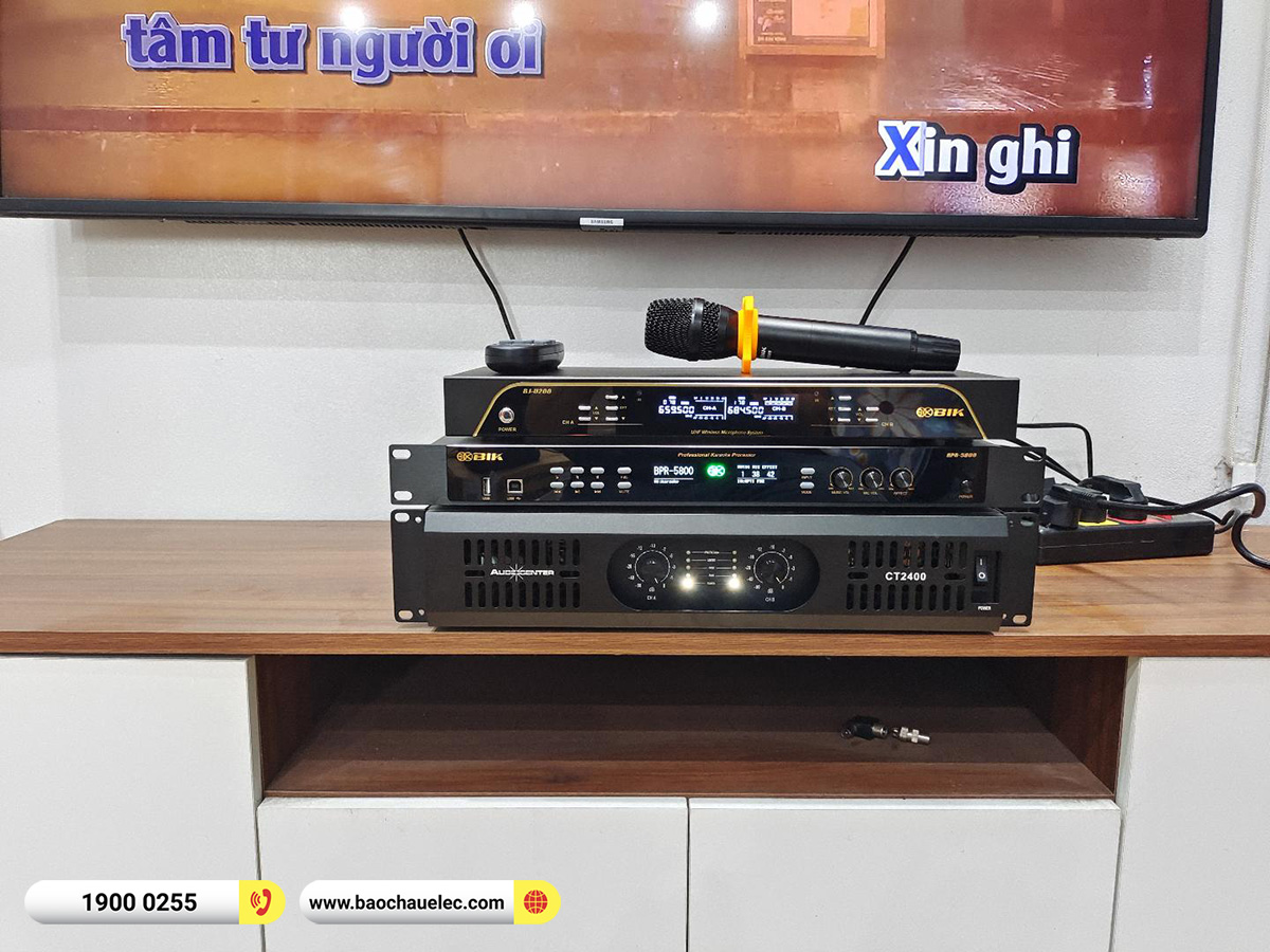 Lắp đặt dàn karaoke Audiocenter cho anh Tú tại Thái Nguyên 