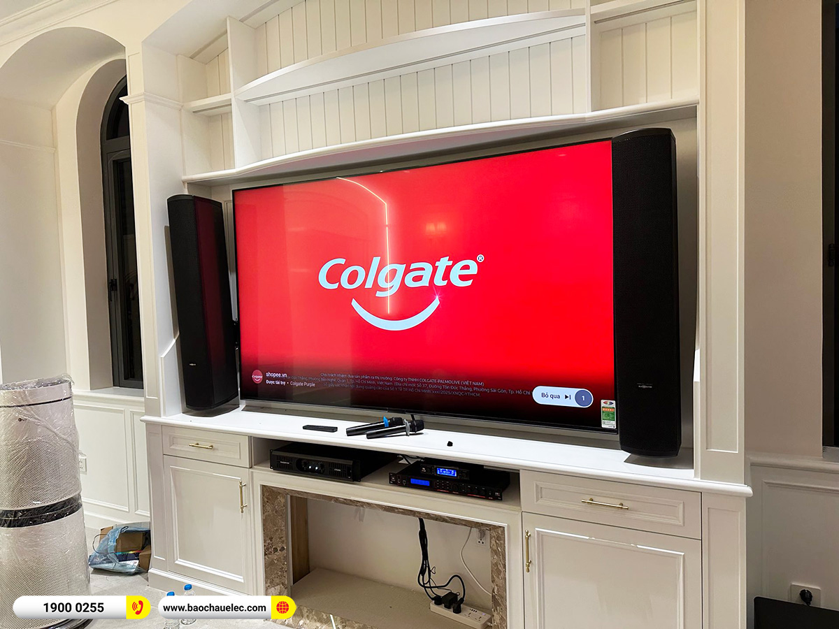 Lắp đặt d&agrave;n karaoke Audiocenter hơn 70tr cho chị Lan tại H&agrave; Nội