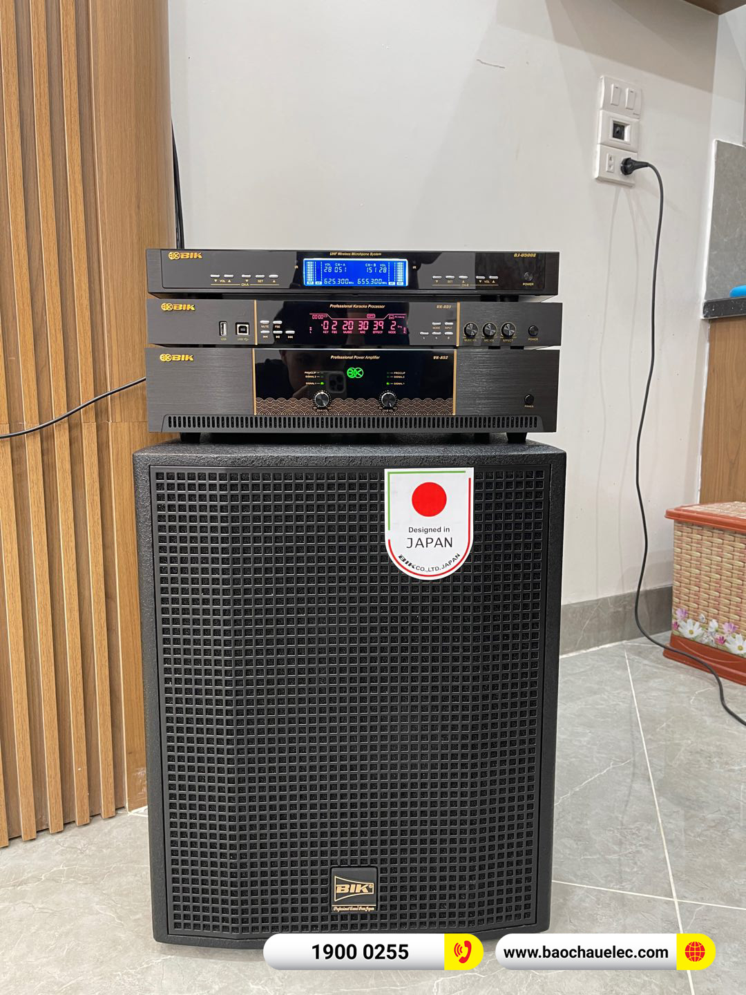 Lắp đặt dàn karaoke BIK hơn 49tr cho bác Thoan tại Hà Nội