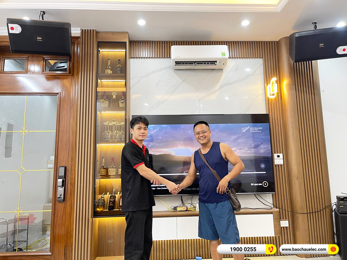 Lắp đặt dàn karaoke BIK hơn 49tr cho bác Thoan tại Hà Nội