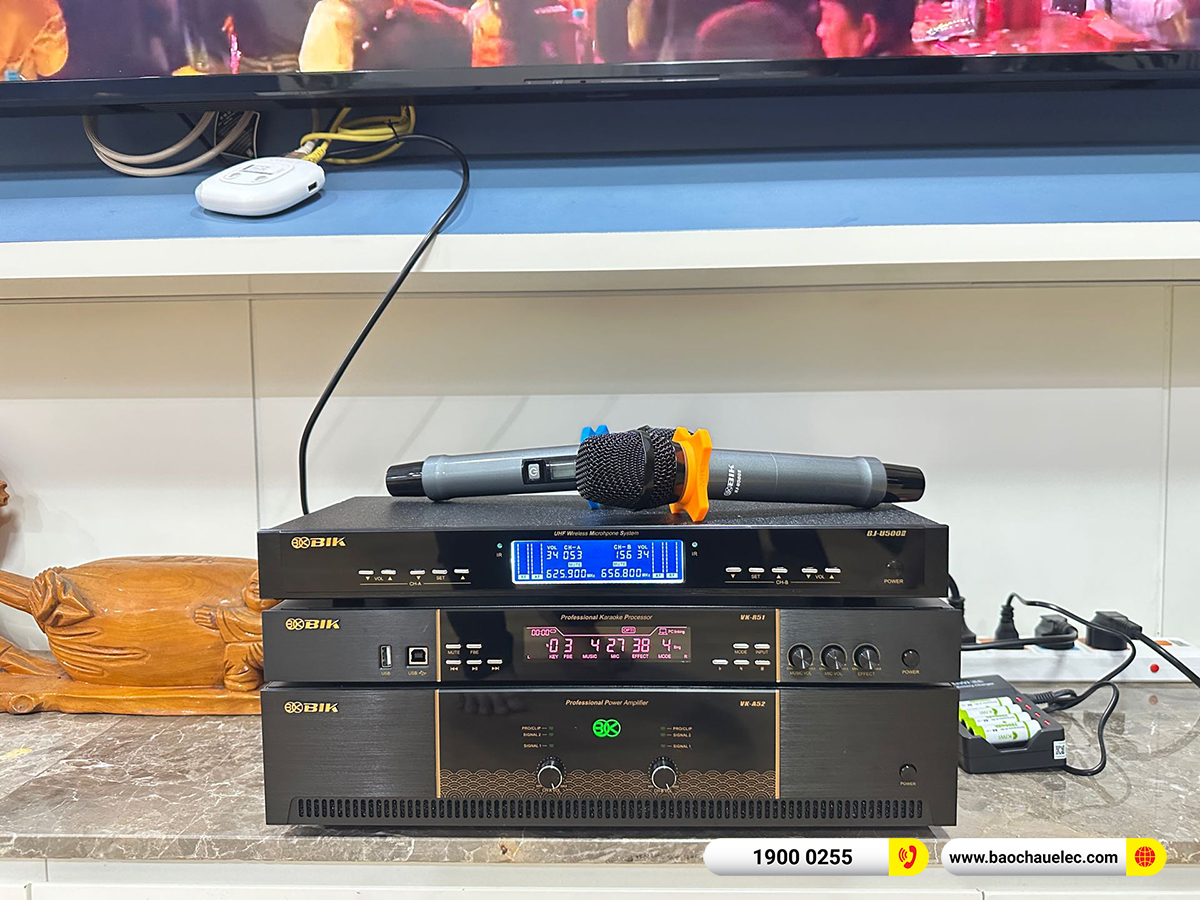 Lắp đặt dàn karaoke BIK hơn 43 triệu cho anh Chi tại Hà Nội