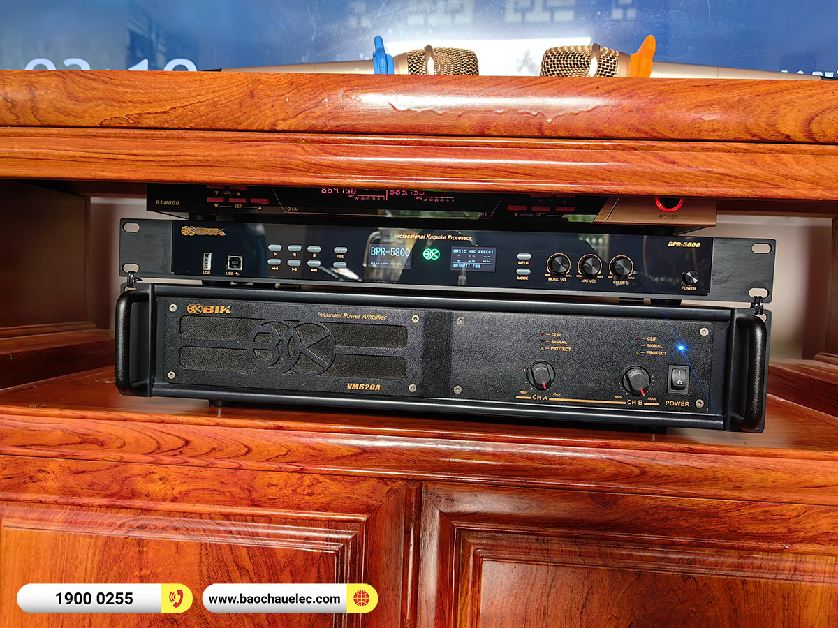 Lắp đặt d&agrave;n karaoke BIK hơn 40tr cho anh Đạo tại H&agrave; Nam 