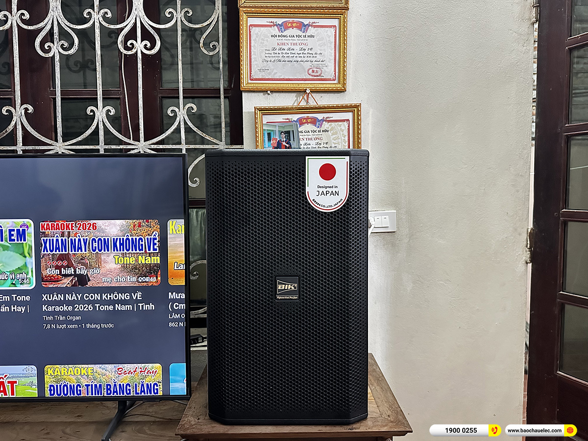 Lắp đặt d&agrave;n karaoke BIK hơn 40tr cho anh Điền tại H&agrave; Nội