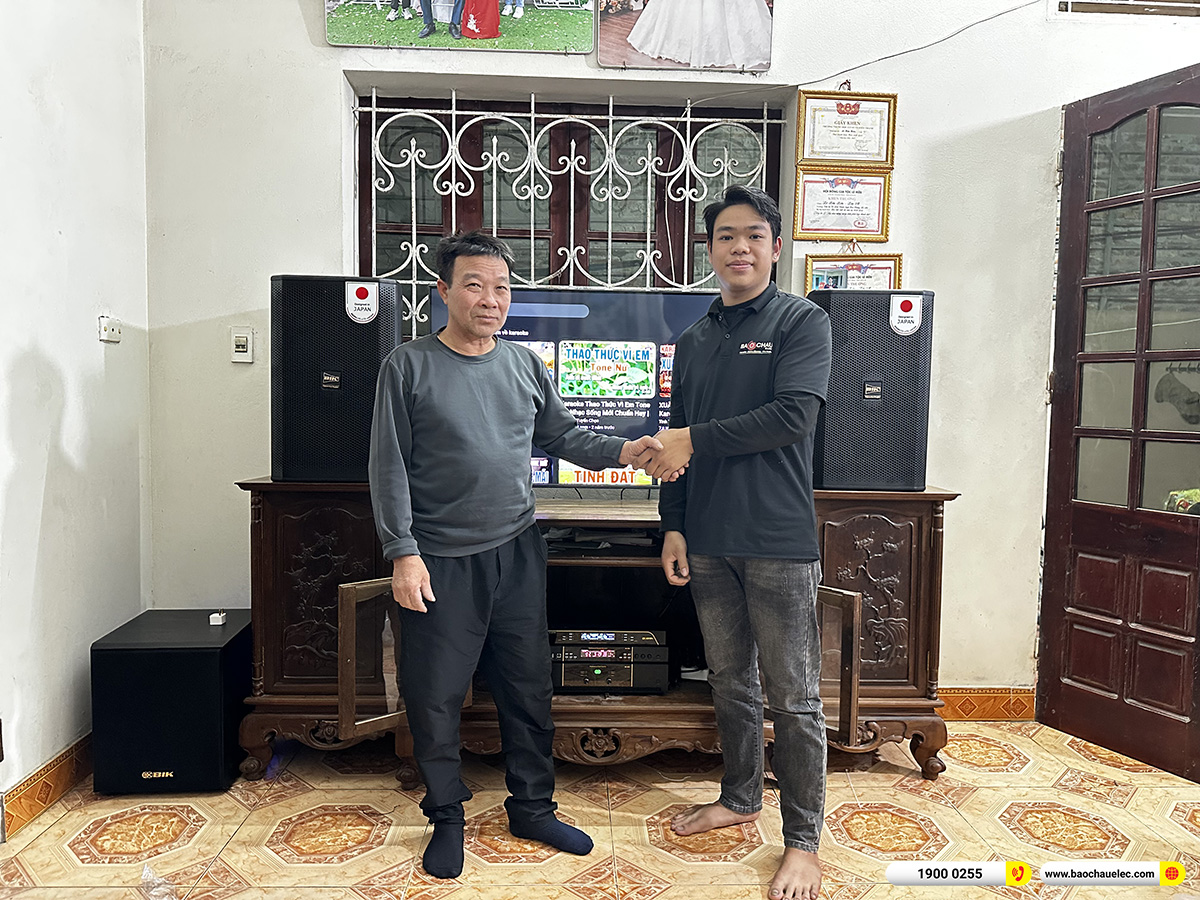 Lắp đặt d&agrave;n karaoke BIK hơn 40tr cho anh Điền tại H&agrave; Nội
