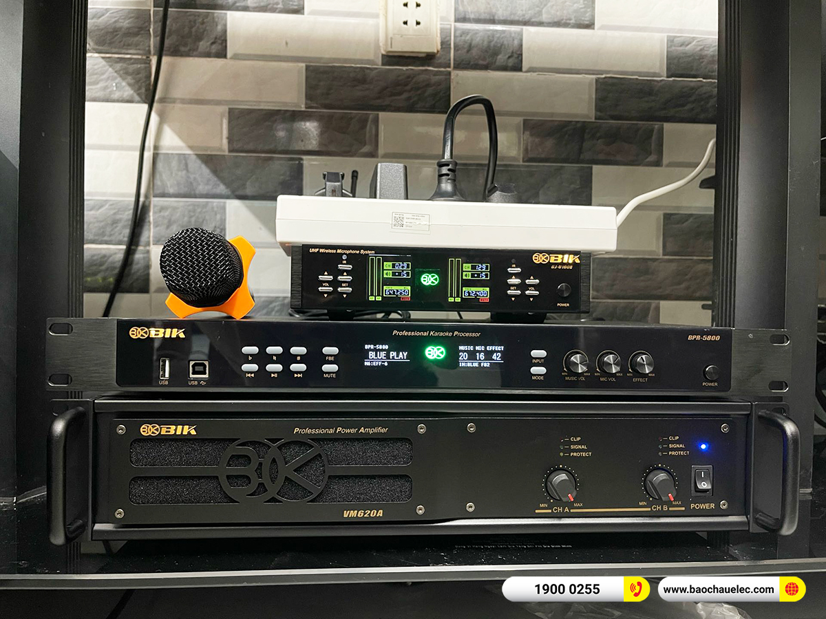 Lắp đặt dàn karaoke BIK hơn 43tr cho anh Định tại TPHCM