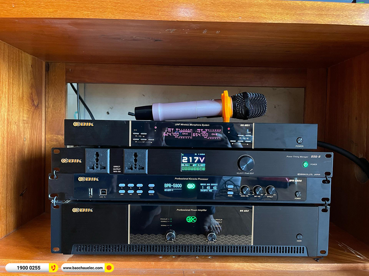 Lắp đặt d&agrave;n karaoke BIK hơn 40tr cho anh Đức tại Đồng Nai 