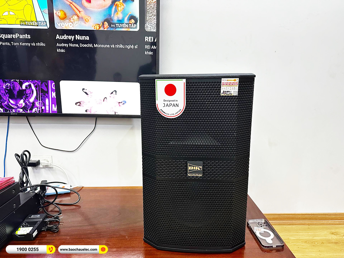 Lắp đặt d&agrave;n karaoke BIK hơn 40tr cho anh Giang tại H&agrave; Nội 