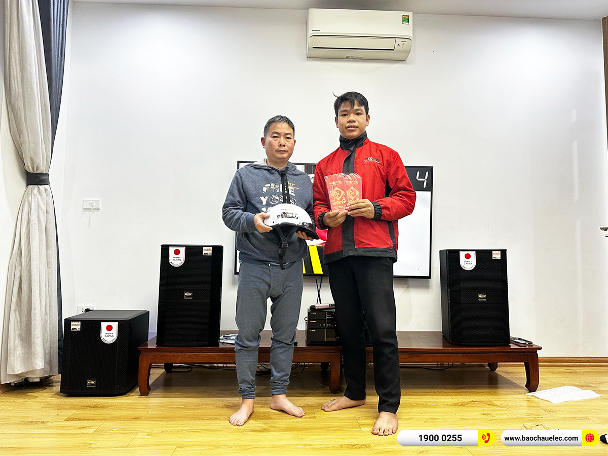 Lắp đặt d&agrave;n karaoke BIK hơn 40tr cho anh Giang tại H&agrave; Nội 